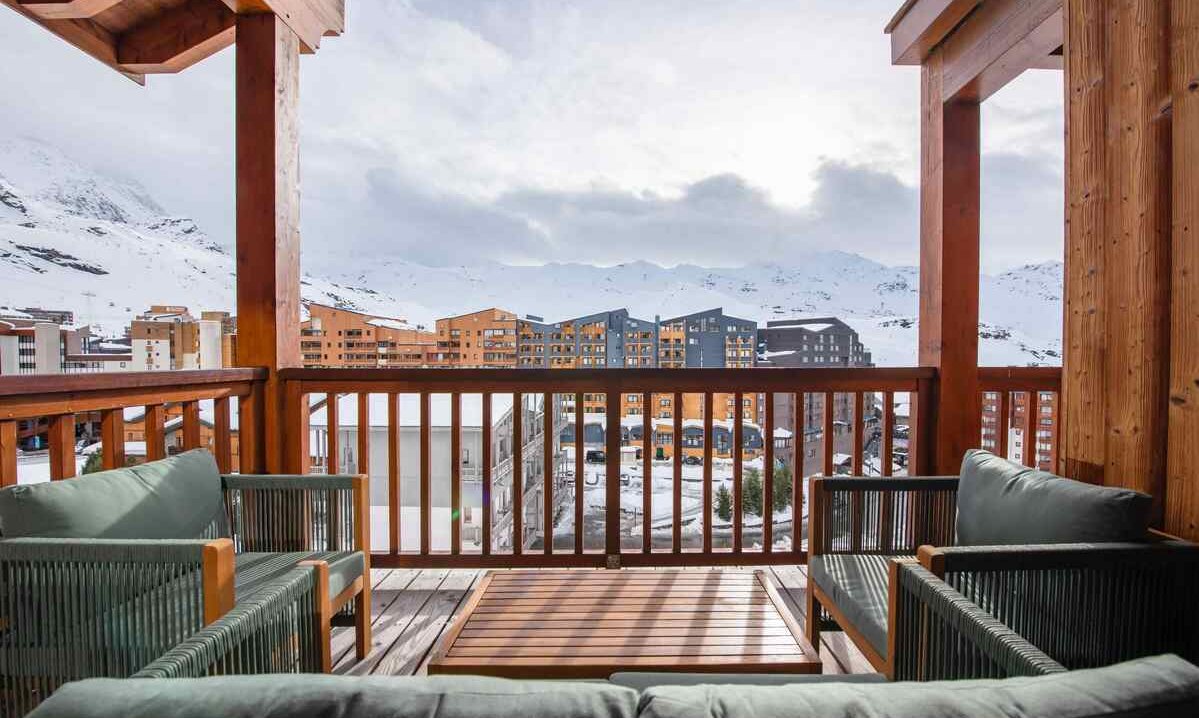 The Balcony at Chalet Chalet in Val Thorens