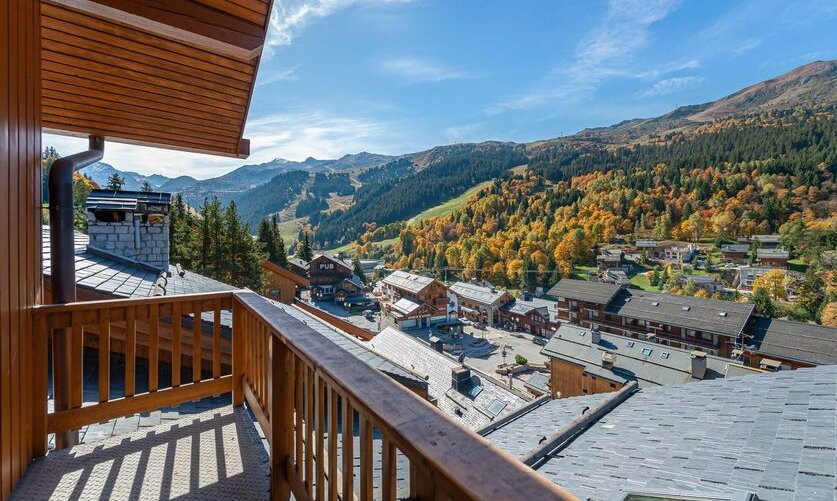 The view from the balcony at Apartment Arolaz 15 Meribel