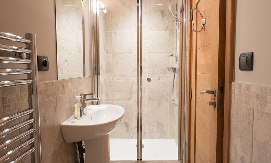 One of the bathrooms in Chalet Montana in Meribel Centre One of the bathrooms in Chalet Montana in Meribel Centre