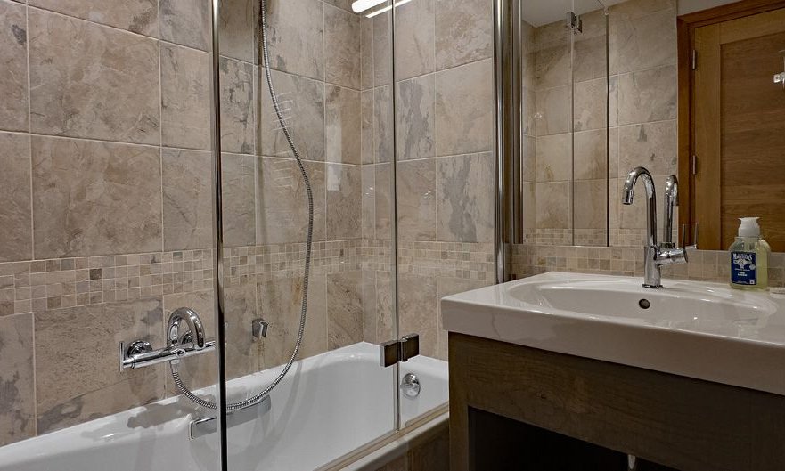 One of the bathrooms in Chalet Montana in Meribel Centre One of the bathrooms in Chalet Montana in Meribel Centre