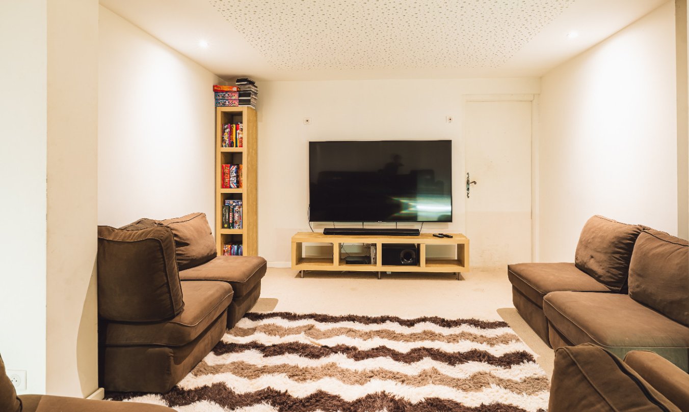 The Cinema Room in Chalet Virage in Meribel Centre The Cinema Room in Chalet Virage in Meribel Centre