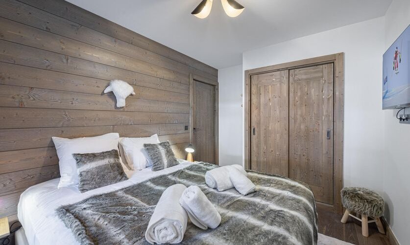 A Double bedroom in Apartment Parc Alpin 302 Meribel