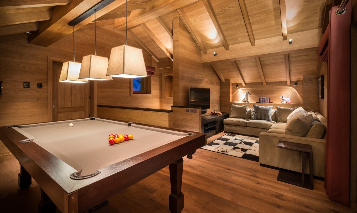 The Games room in Chalet Le Grenier Meribel Centre The Games room in Chalet Le Grenier Meribel Centre