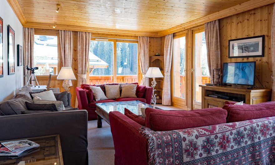 The spacious living area in Apartment Grand Meribel Centre The spacious living area in Apartment Grand Meribel Centre