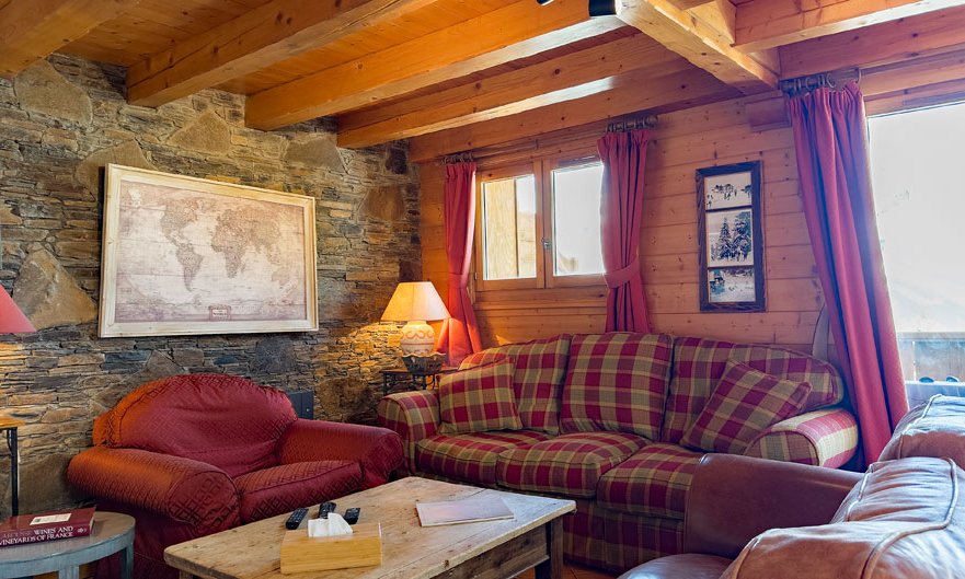 The Living area in Apartment Jardin d'Eden in Meribel The Living area in Apartment Jardin d'Eden in Meribel