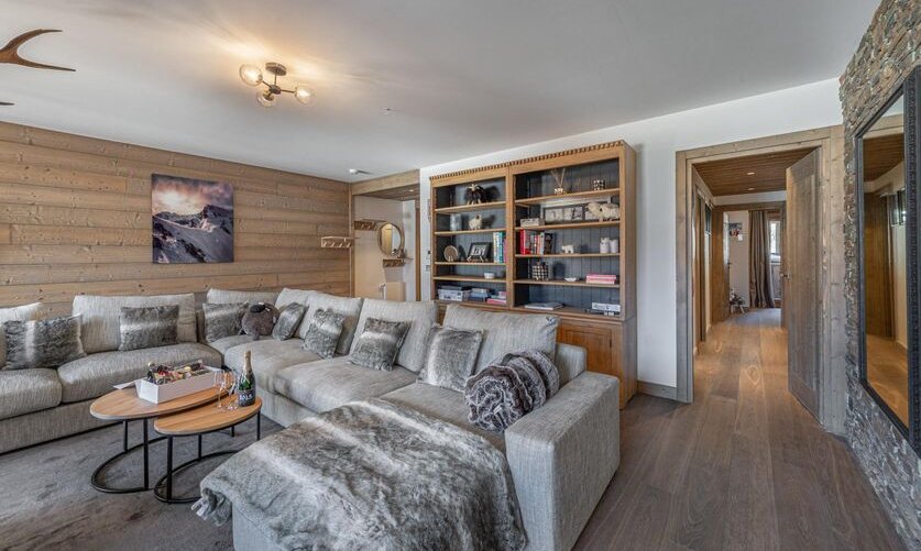 The comfortable Living area in Apartment Parc Alpin 302 Meribel