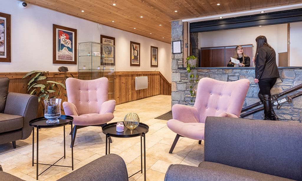 Reception area in Chalet des Neiges Plein Sud Val Thorens Reception area in Chalet des Neiges Plein Sud Val Thorens