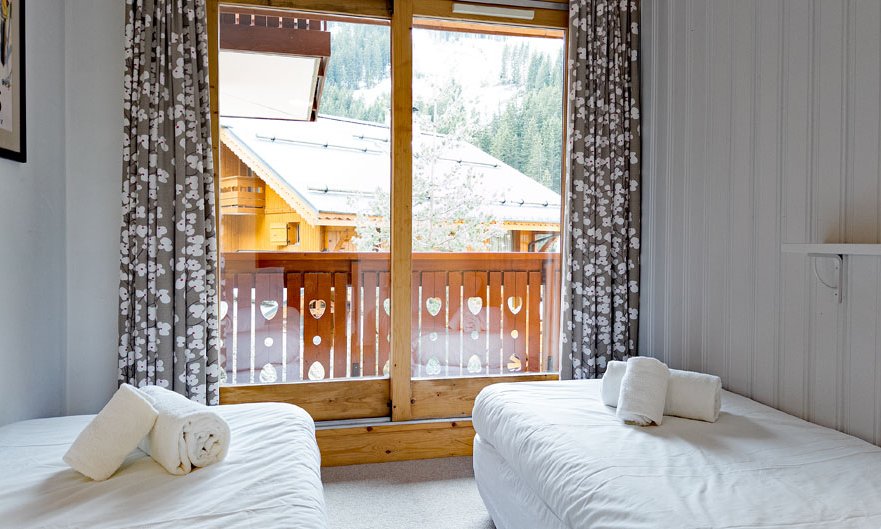 One of the twin bedrooms in Apartment Grand Meribel Centre One of the twin bedrooms in Apartment Grand Meribel Centre