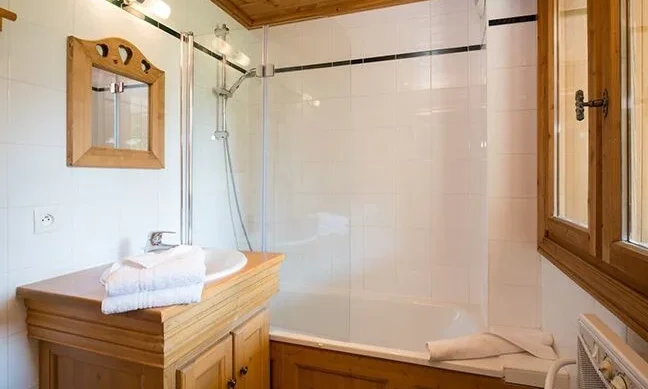 One of the Bathrooms in  Chalet Bruyere Meribel Le Raffort