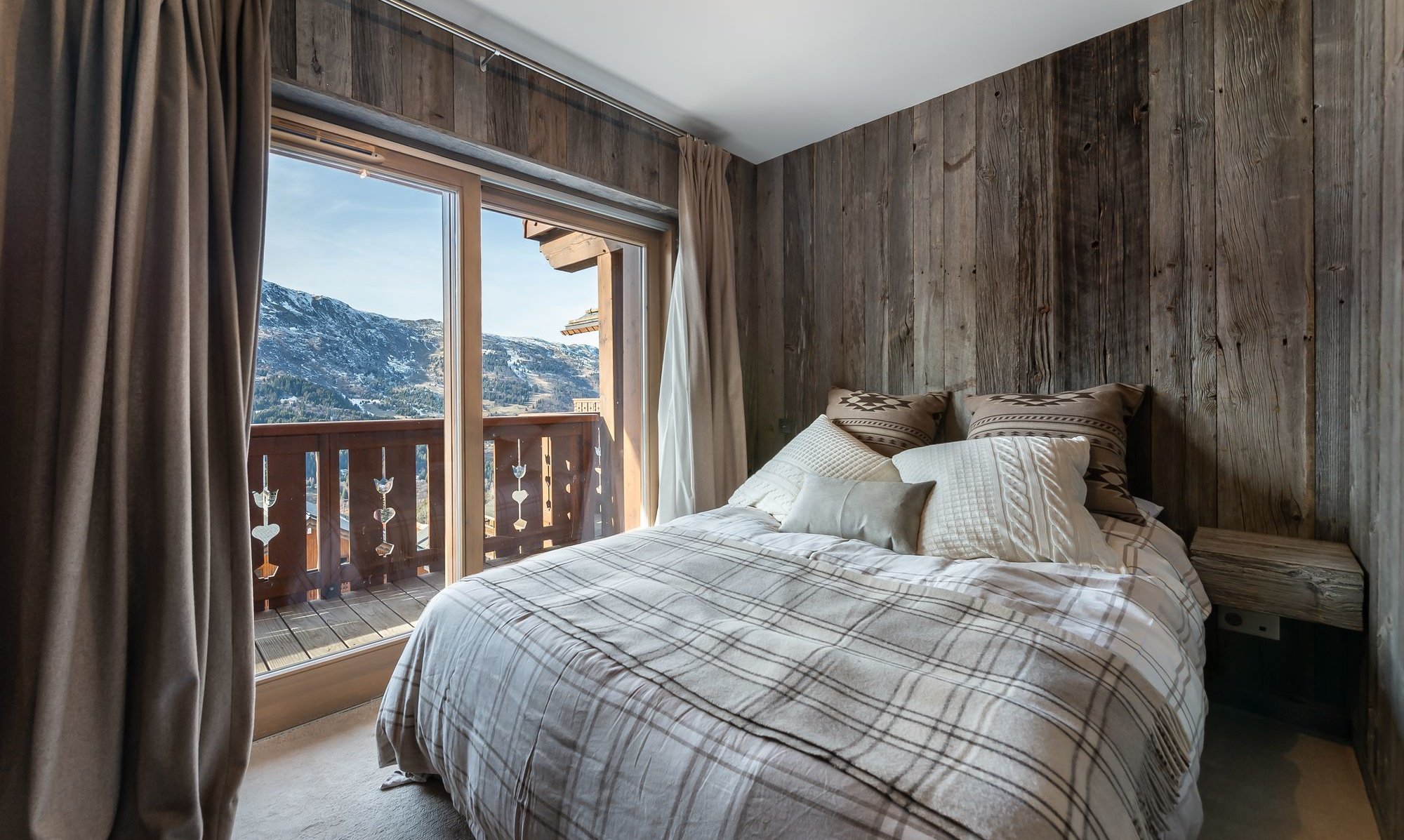 One of the bedrooms in Apartment Aspen Park 52 Meribel