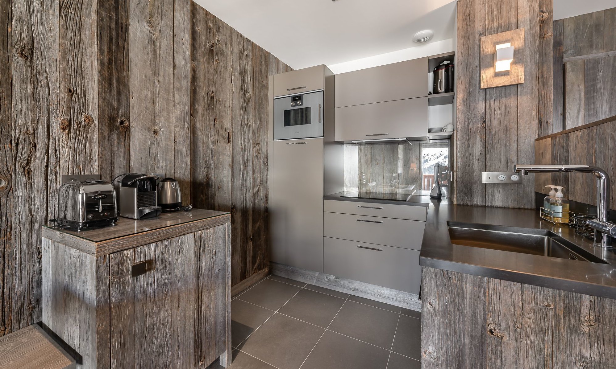 The Kitchen in Apartment Aspen Park 52 Meribel