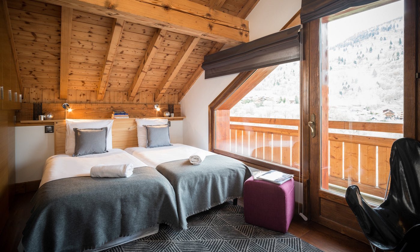 Twin Bedroom Chalet Impala Lodge Meribel La Gittaz