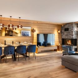 Spacious Social area in one of the apartments in Residence Falcon Lodge Meribel