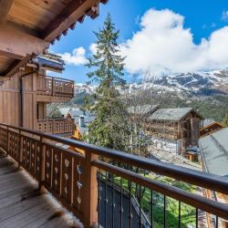 The Beautiful view from the Balcony of Apartment Parc Alpin 302 in Meribel