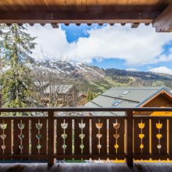 The view from the Balcony of Apartment Parc Alpin 302 in Meribel