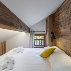 One of the Bedrooms in Apartment Arolaz 15 Meribel