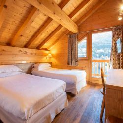 One of the Bedrooms in Chalet L'Ancolie Meribel