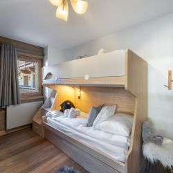 The Bunk bedroom in Apartment Parc Alpin 302 Meribel