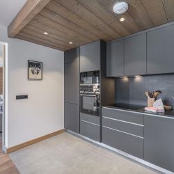 The Kitchen area in Apartment Parc Alpin 302 Meribel