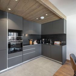 The Kitchen in Apartment Parc Alpin 302 Meribel