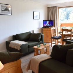 The Dining and Living area in Apartment Grand Duc 1 Meribel