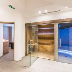 The Sauna and Steam room in Residence Aspen Lodge Meribel