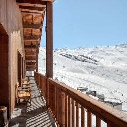 The balcony at Catered Chalet Bonhomme Val Thorens