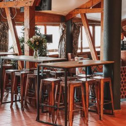 The Bar and Lounge area at Hotel Le Montana in La Tania