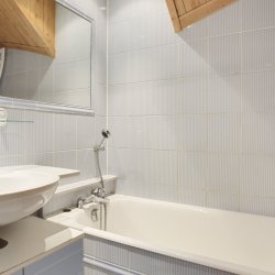 One of the Bathrooms in Apartment Petaru in Meribel Centre