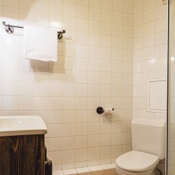 One of the bathrooms in Catered Chalet Capricorne in Val Thorens