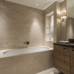 One of the bathrooms in Chalet Le Grenier in Meribel Centre