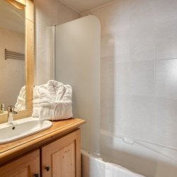 One of the Bathrooms in Catered Chalet Sabot Val in Thorens