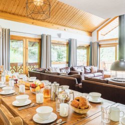 Breakfast at Chalet Virage in Meribel Centre