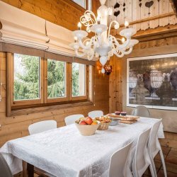 The Dining area in Chalet Brioche Meribel