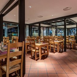 The Dining room in Hotel Le Montana in La Tania