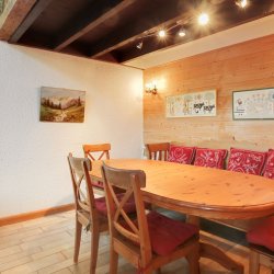 The Dining area in Apartment Petaru in Meribel Centre