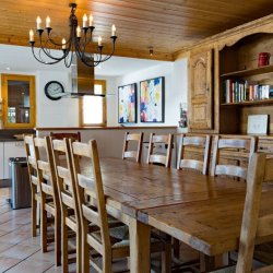 The large dining table in Apartment Grand in Meribel Centre