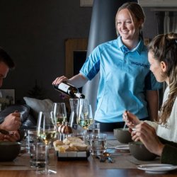 Tasty evening meals at Chalet L'Oxalys Meribel