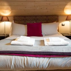 One of the Double bedrooms in Chalet Montana in Meribel Centre