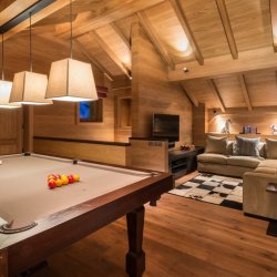 The Games room in Chalet Le Grenier Meribel Centre