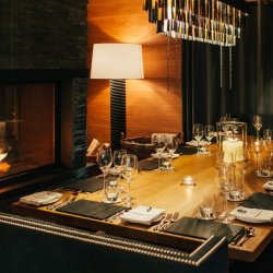 The dining area in Chalet Le Grenier Meribel Centre