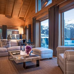 The wonderful living area in Chalet Le Grenier Meribel Centre