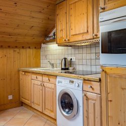 The Kitchen area in Apartment Jardin d'Eden in Meribel