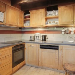 The Kitchen area in Apartment Petaru in Meribel Centre