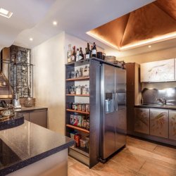 The Kitchen area in Chalet Cheval Blanc Meribel Le Raffort