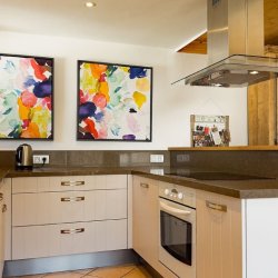 The kitchen area in Apartment Grand Meribel Centre