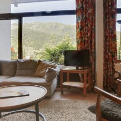 The living area in Apartment Petaru in Meribel Centre