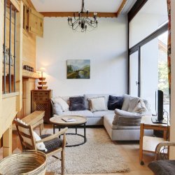 The living area in Apartment Petaru in Meribel Centre