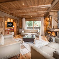 The Living area in Chalet Brioche Meribel