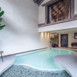 The indoor pool at Chalet Cheval Blanc Meribel Le Raffort